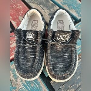 Hey Dude Toddler Black & Gray Slip-On Size 9